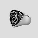 انگشتر مدل Dragon Sigil کد Njd-26G0706 - Image 3