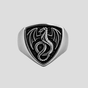 انگشتر مدل Dragon Sigil کد Njd-26G0706