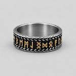 انگشتر وایکینگی مدل Odin's Code کد Njd-26G0696