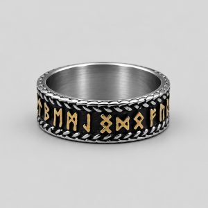 انگشتر وایکینگی مدل Odin's Code کد Njd-26G0696