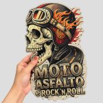 تابلو چوبی طرح جمجمه مدل Rock & Reaper کد Hsm-26G0533 - Image 3