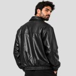 جکت چرم اسپرت طرح کروم هارتز کد 26G0382 مشکی - Image 4