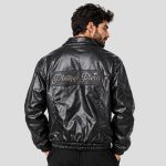جکت چرم اسپرت مدل Philipp Plein کد 26G0377 مشکی - Image 4
