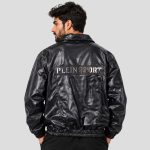 جکت چرم اسپرت مدل plein کد 26G0372 مشکی - Image 4