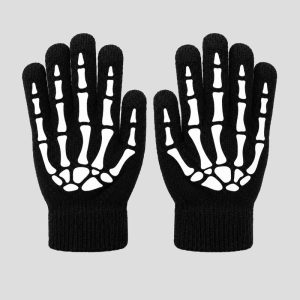 دستکش بافت شب تاب مدل Dead Man's Hand کد ICH-26G0422