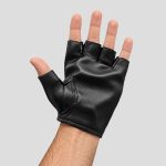 دستکش چرم نیم انگشت مدل Black Fist کد ICH-26G0397 - Image 4