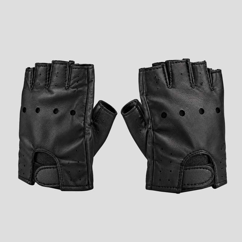 دستکش چرم نیم انگشت مدل Black Fist کد ICH-26G0397 دستکش چرم نیم انگشت مدل Black Fist کد ICH-26G0397 - Image 1