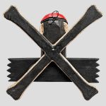 دیوارکوب اسکلتی طرح دزد دریایی مدل Wooden pirate کد MZF-26H0593 - Image 5