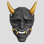 دیوارکوب طرح سر اهریمن مدل Oni کد Khk-26H0548