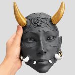 دیوارکوب طرح شیطان مدل Oni Mask کد Khk-26H0598 - Image 4