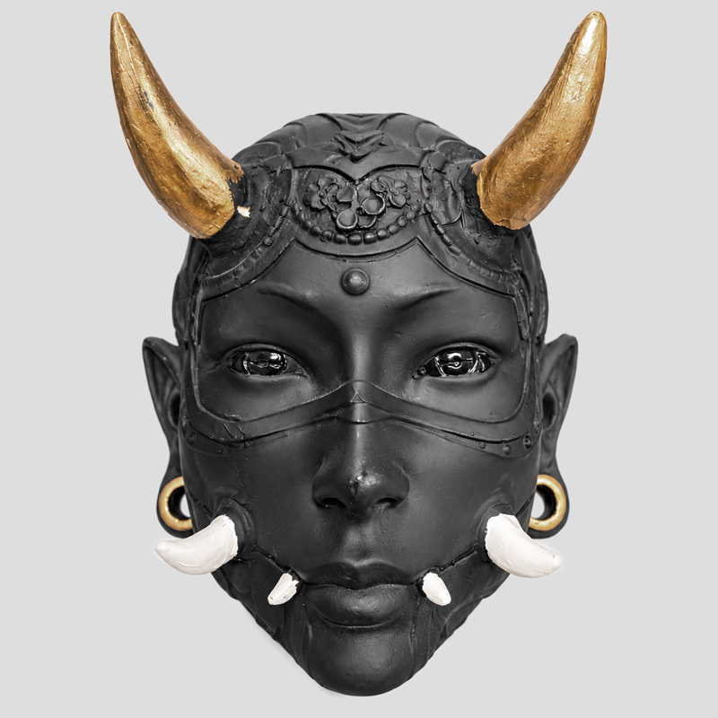 دیوارکوب طرح شیطان مدل Oni Mask کد 26H0598-اصلی دیوارکوب طرح شیطان مدل Oni Mask کد Khk-26H0598 - Image 1