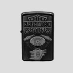 فندک بنزینی طرح هارلی دیویدسون مدل Hell Rider کد NJD-26G01285
