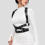 هارنس چرم گوتیک مدل Crossbound  کد ICH-26G01330
